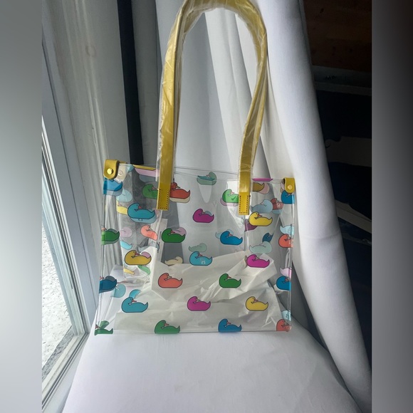 NWT Dooney and Bourke Sport Duck Monogram Medium Shopper Bag - Clear - Picture 4 of 7